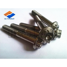 high strengh titanium 12 point flange bolt